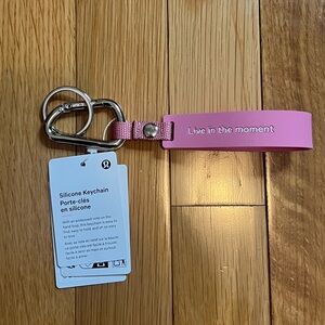 NWT Lululemon Silicone Keychain